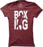 Dámské boxerské tričko Boxing silhouette