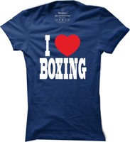 Dámské boxerské tričko I love boxing