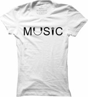 Dámské casual tričko Music