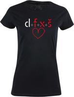 Dámské černé tričko DFXŠ - Divadlo FXŠ