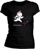 Dámské černé tričko Dnes pomáhám - Jedna se počítá