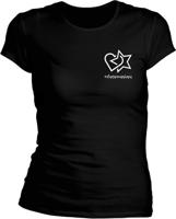 Dámské černé tričko Dnes pomáhám - logo