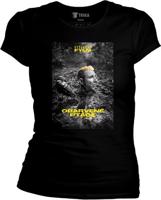 Dámské černé tričko JL10 - Obarvené Ptáče