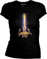 Dámské černé tričko JL10 - Osvícení