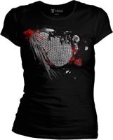 Dámské černé tričko Žižka - Zbroj