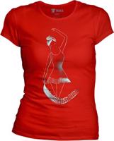 Dámské červené triko Klárka - Tanečnice