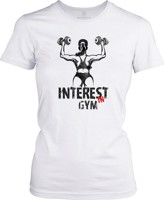 Dámské fitness tričko Interested in gym