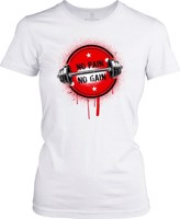 Dámské fitness tričko No pain No gain