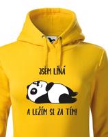 Dámské mikina Jsem líná a ležím si za tím! - ideální dárek pro ženy