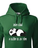 Dámské mikina Jsem líná a ležím si za tím! - ideální dárek pro ženy