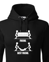 Dámské mikiny Friend and Best Friend - ideální dárek pro kamarádku