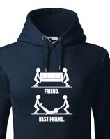 Dámské mikiny Friend and Best Friend - ideální dárek pro kamarádku