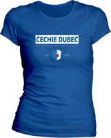 Dámské modré tričko FK Čechie Dubeč - Když vyběhnou na hřiště