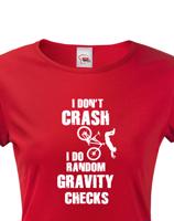 Dámské MTB tričko pro cyklisty RANDOM GRAVITY CHECKS