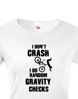 Dámské MTB tričko pro cyklisty RANDOM GRAVITY CHECKS