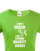 Dámské MTB tričko pro cyklisty RANDOM GRAVITY CHECKS