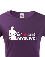Dámské myslivecké tričko Mé srdce patří myslivci - skvělý dárek
