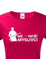 Dámské myslivecké tričko Mé srdce patří myslivci - skvělý dárek