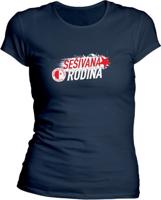 Dámské navy tričko Slavia futsal - Sešívaná rodina