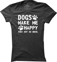 Dámské pet tričko Dog happiness
