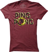 Dámské ping pongové tričko Ping Pong Silhouette