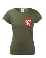 Dámské retro tričko s potlačou Znak ČSSR