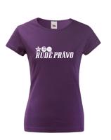 Dámské retro tričko s potlačou znaku Pohraničnej stráže