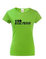 Dámské retro tričko s potlačou znaku Pohraničnej stráže