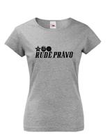 Dámské retro tričko s potlačou znaku Pohraničnej stráže