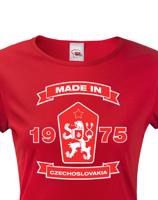 Dámské retro tričko se lvem a znakem ČSSR - doprava jen 46 Kč