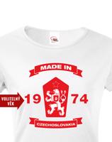 Dámské retro tričko se lvem a znakem ČSSR - doprava jen 46 Kč