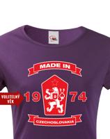 Dámské retro tričko se lvem a znakem ČSSR - doprava jen 46 Kč