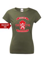 Dámské retro tričko se lvem a znakem ČSSR - doprava jen 46 Kč