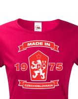 Dámské retro tričko se lvem a znakem ČSSR - doprava jen 46 Kč