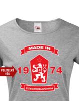 Dámské retro tričko se lvem a znakem ČSSR - doprava jen 46 Kč