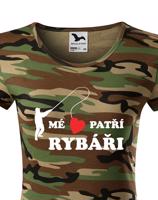 Dámské rybářské tričko Mé srdce patří rybáři - skvělý dárek