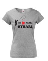 Dámské rybářské tričko Mé srdce patří rybáři - skvělý dárek