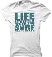 Dámské surfové tričko Surf Better Life