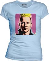 Dámské světle modré tričko JL10 - Popart