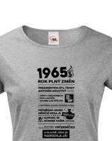Dámské tričko 1965 rok plný změn