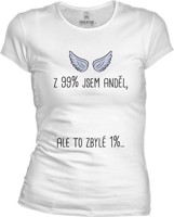 Dámské tričko 99% Anděl