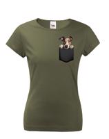 Dámské tričko Anglický chrt - kvalitní tisk a rychlé dodání