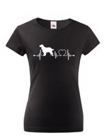 Dámské tričko Anglický špringršpaněl tep- tričko pro milovníky psů