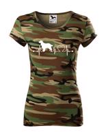 Dámské tričko Anglický špringršpaněl tep- tričko pro milovníky psů