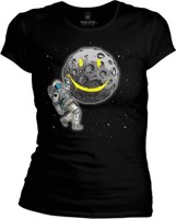Dámské tričko Astronaut a Smajlík