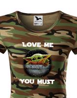 Dámské tričko Baby Yoda ze série Mandalorian