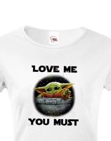Dámské tričko Baby Yoda ze série Mandalorian