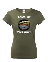 Dámské tričko Baby Yoda ze série Mandalorian