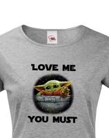 Dámské tričko Baby Yoda ze série Mandalorian