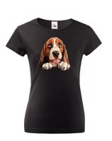 Dámské tričko Basset - tričko pro milovníky psů